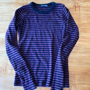 Purple and Black Striped Brandy Melville Long Sleeve